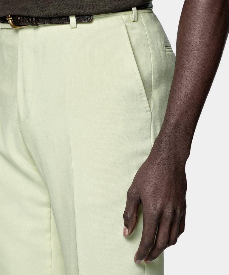 Light Green Tailored Fit Milano Suit