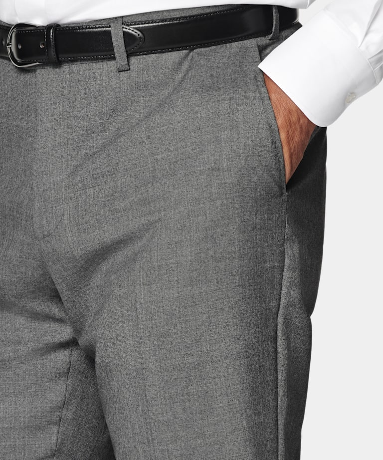 Traje Perennial Lazio gris intermedio corte Tailored