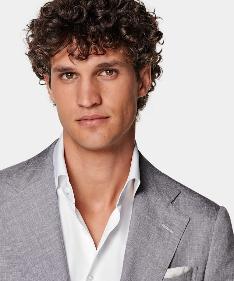 Traje Havana morado corte Tailored