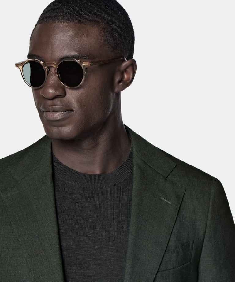 Dark Green Perennial Tailored Fit Havana Suit