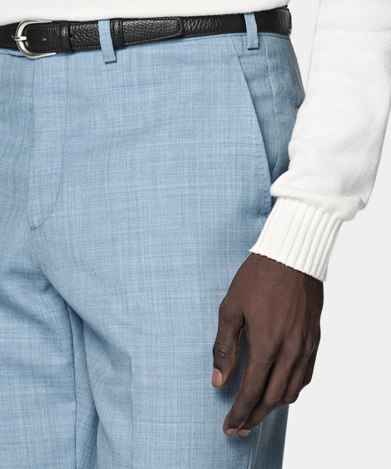 Light Blue Perennial Tailored Fit Havana Suit