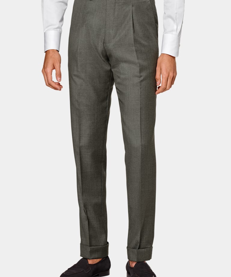 Dark Green Perennial Three-Piece Tailored Fit Havana Suit