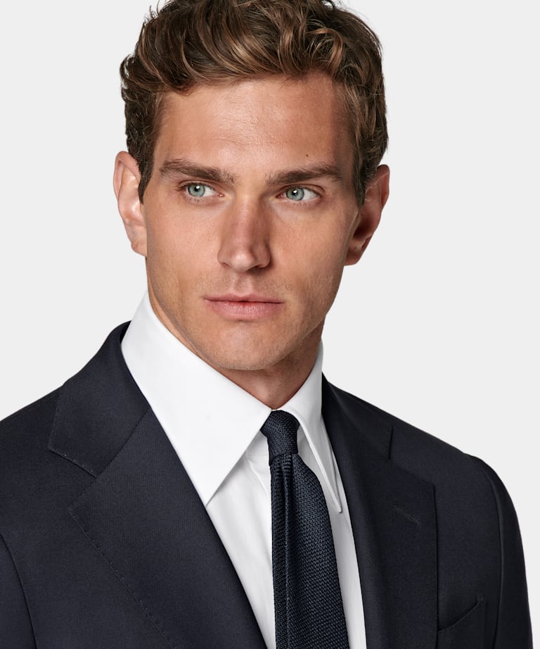 Navy Tailored Fit Havana Suit