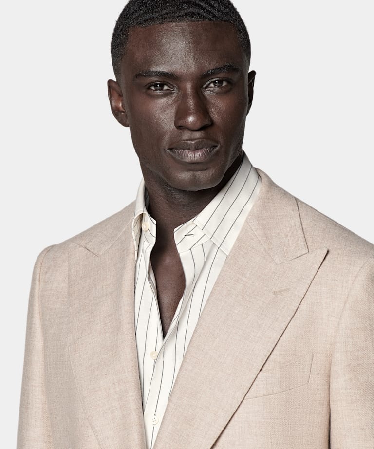 Sand Tailored Fit Milano Suit