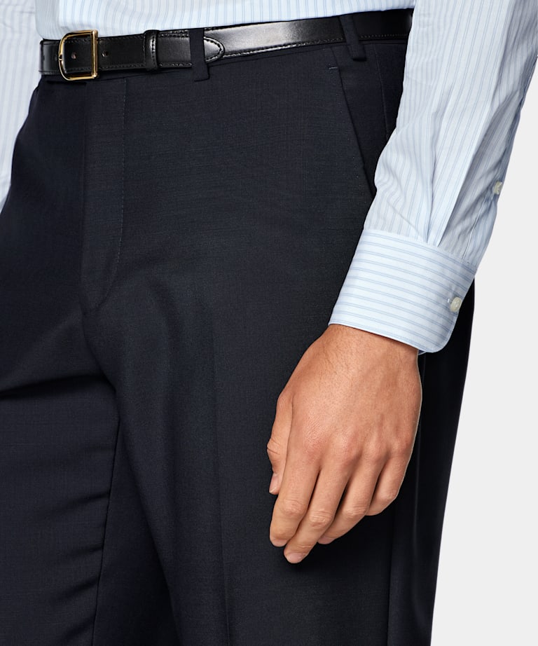 Navy Tailored Fit Milano Suit