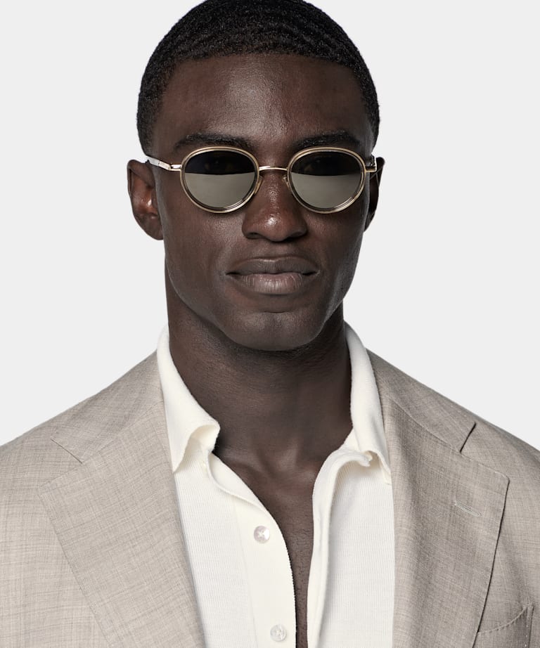 Light Brown Perennial Tailored Fit Havana Suit