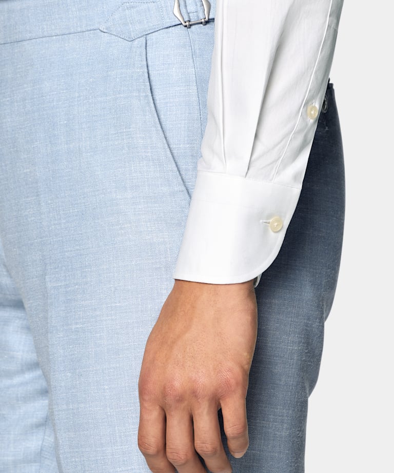 Light Blue Tailored Fit Havana Suit