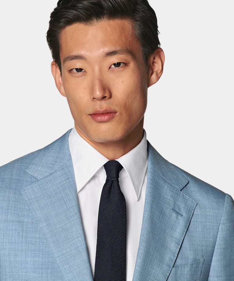 Light Blue Perennial Tailored Fit Havana Suit
