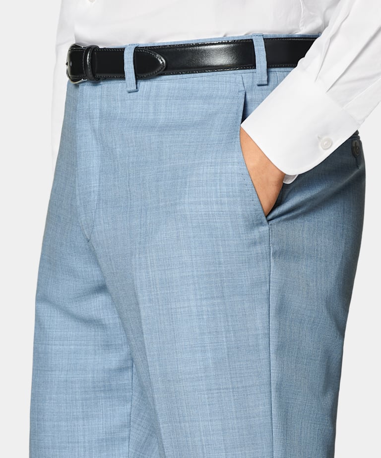Light Blue Perennial Tailored Fit Havana Suit
