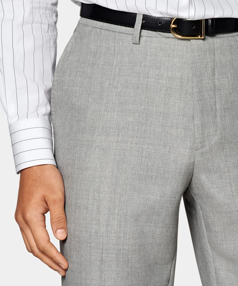 Light Grey Perennial Tailored Fit Havana Suit