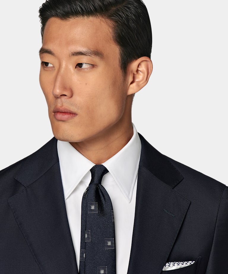 Navy Perennial Tailored Fit Havana Suit