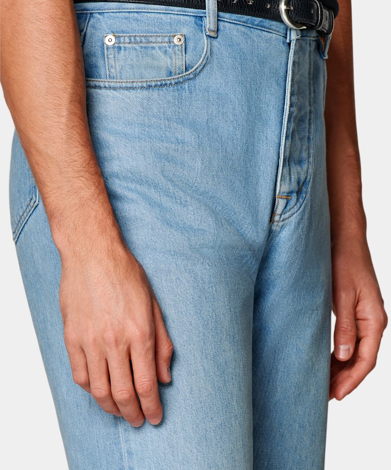 Vaqueros azul claro Straight Leg