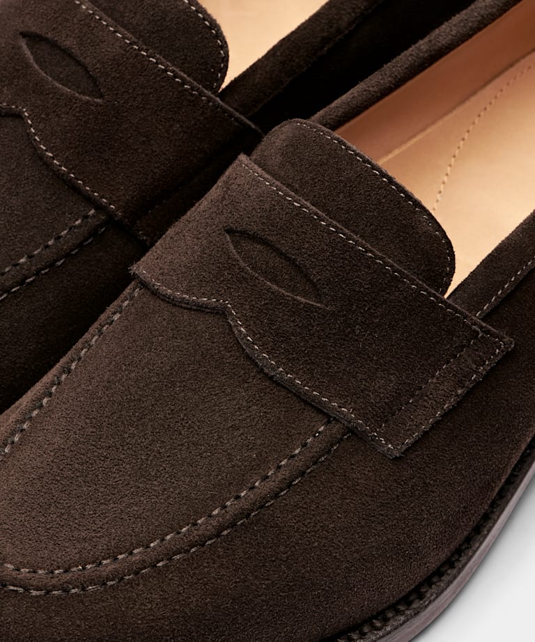 Mocasín de antifaz marrón oscuro