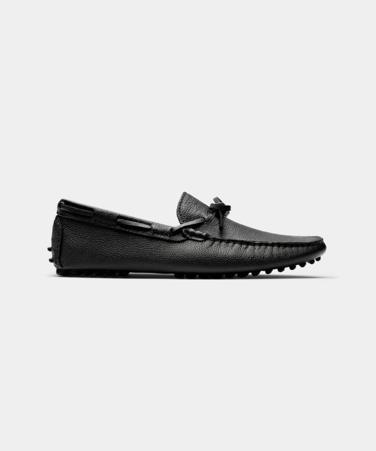 Black Driving Moccasins