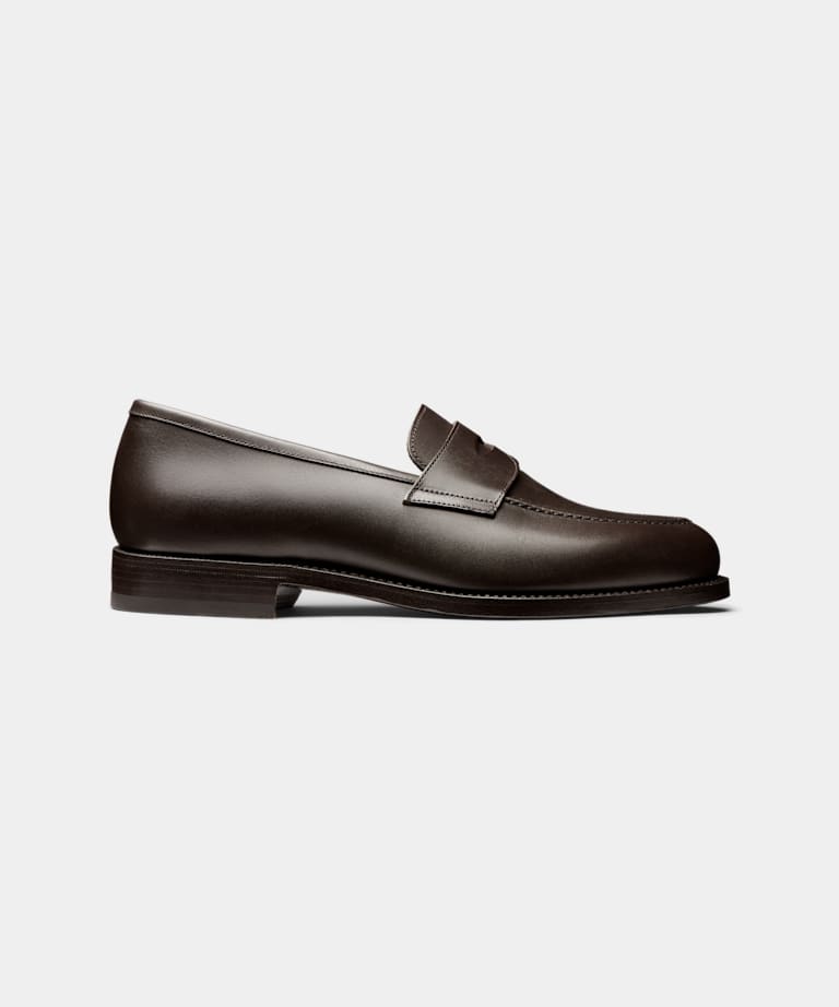 Mörkbruna loafers