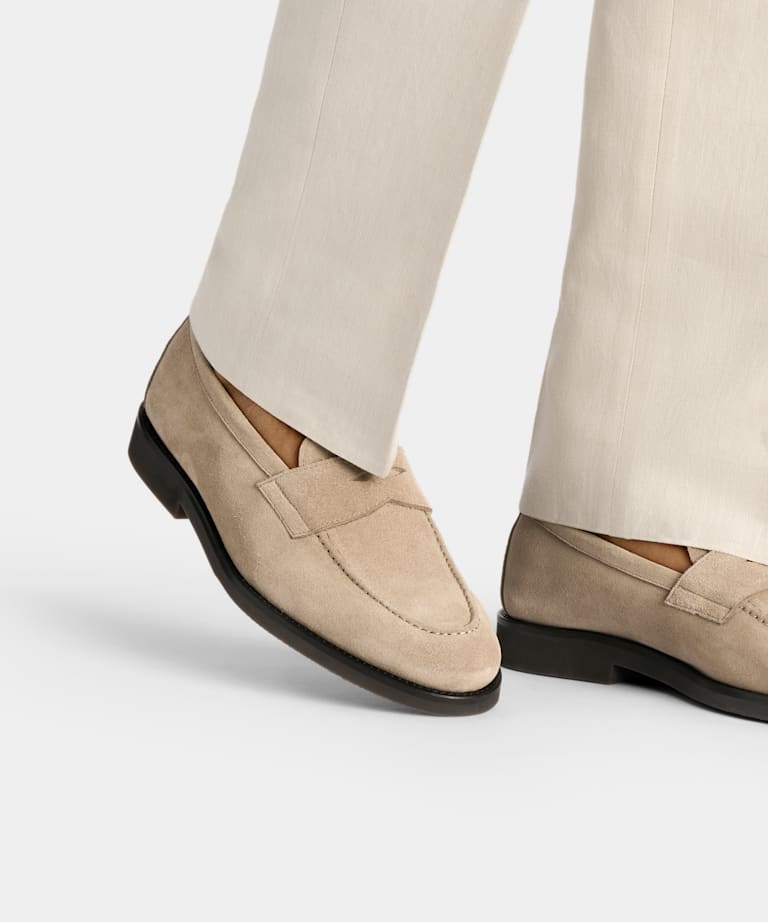 Pennyloafer Sandfarben