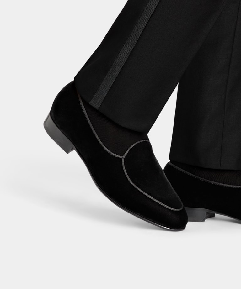 Black Tuxedo Slip-On
