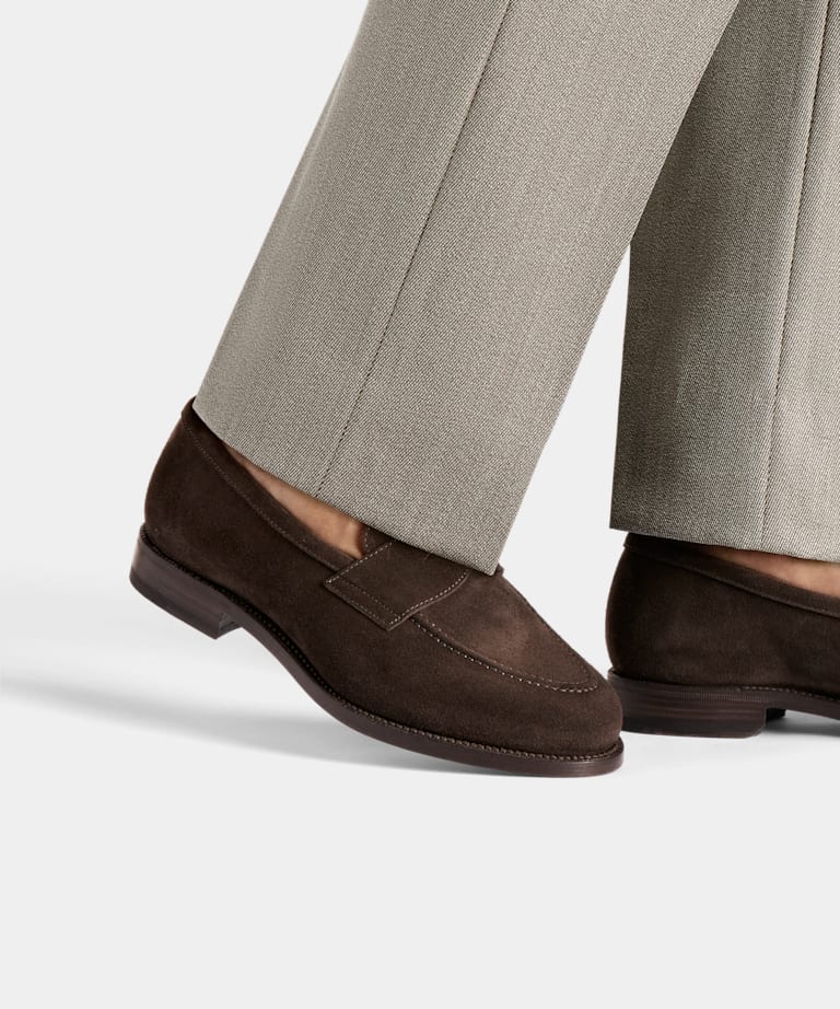 Mocasín de antifaz marrón oscuro