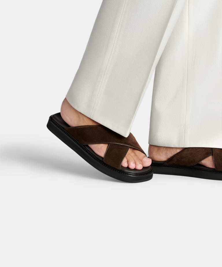 Chanclas marrón oscuro