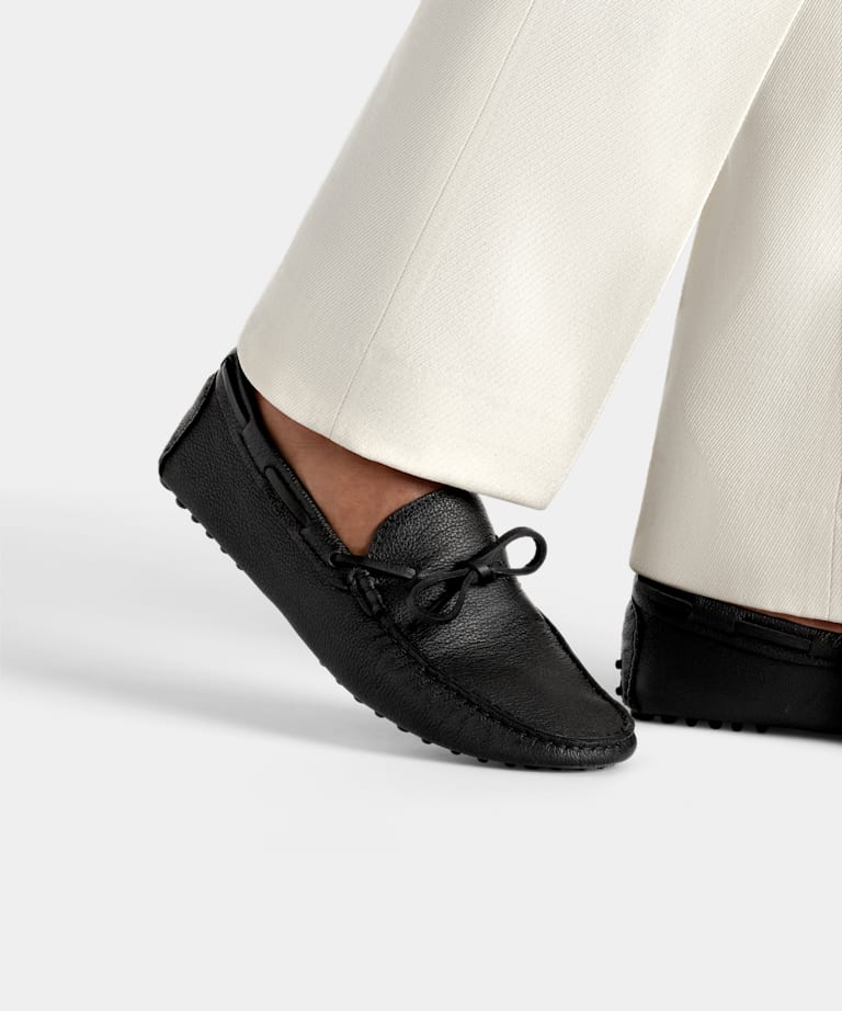 Mocasines para conducir negros