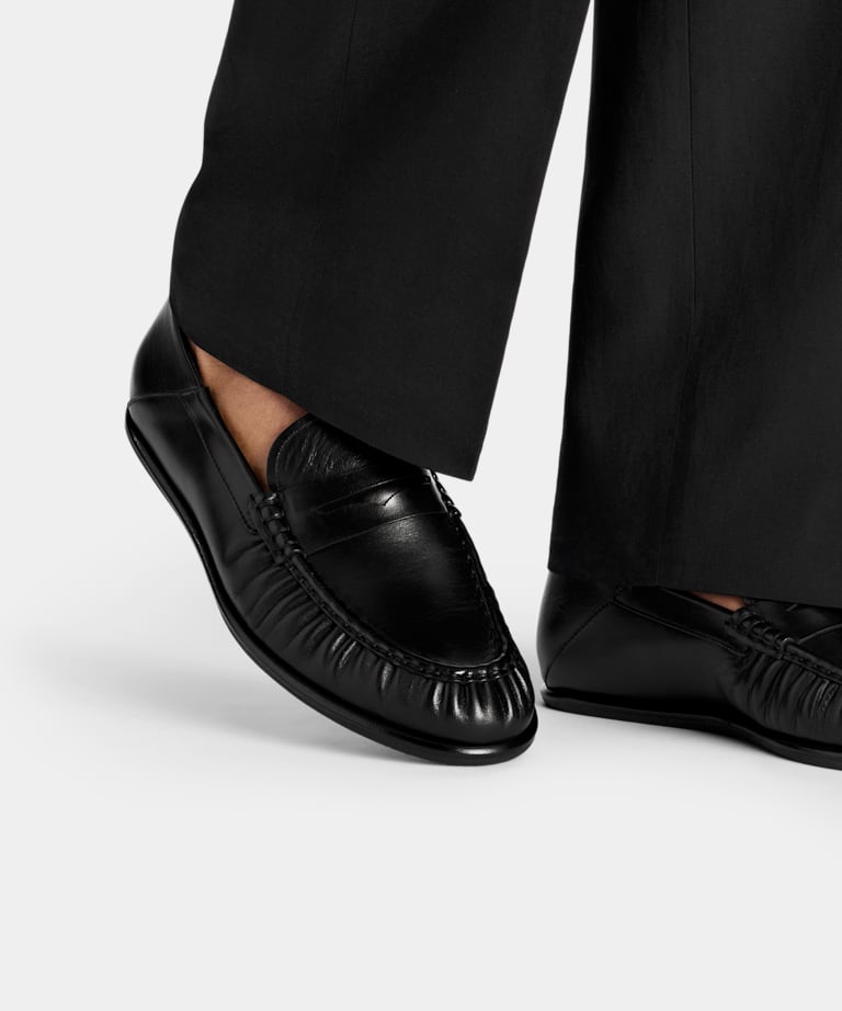 Black Penny Loafer
