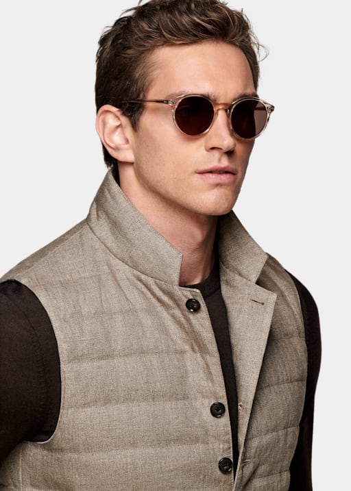 Light Brown Down Vest