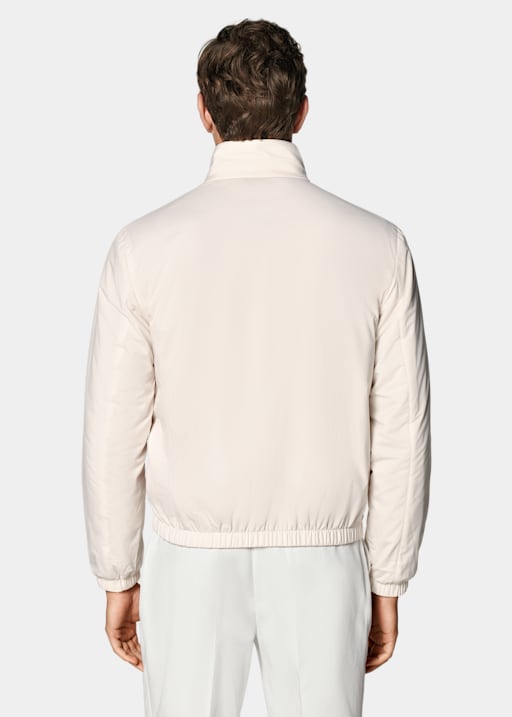 Bomber réversible blanc cassé