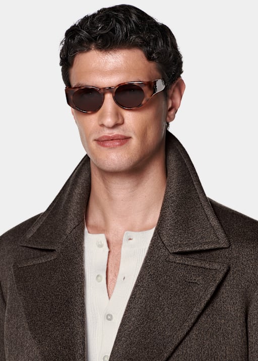 Dark Brown Peacoat