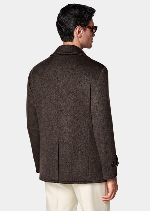 Dark Brown Peacoat