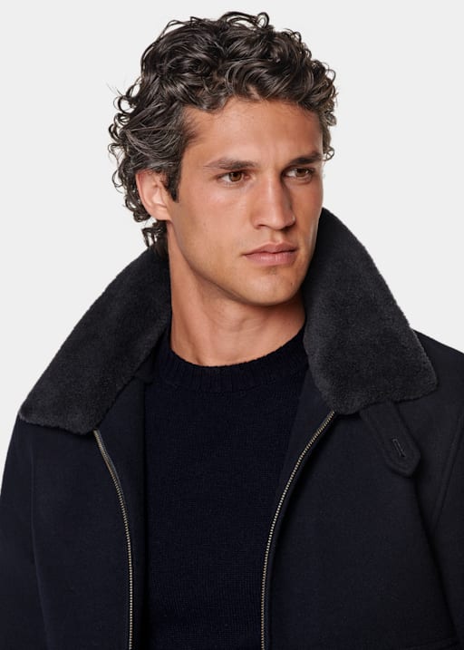 Navy Bomber Jacket