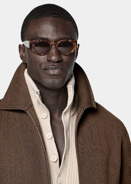 Mid Brown Bomber Jacket