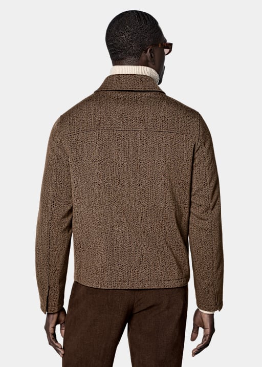 Mid Brown Bomber Jacket