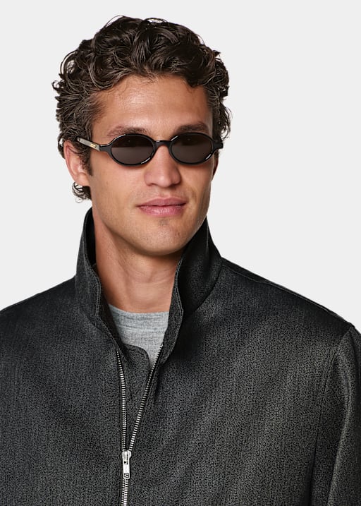 Dark Grey Bomber Jacket