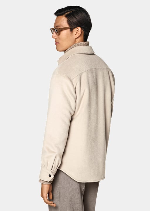 Light Taupe Shirt-Jacket
