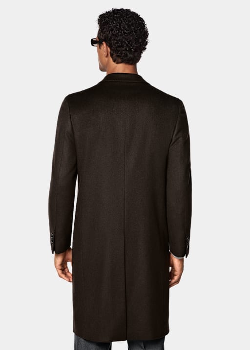 Manteau marron fonc&eacute;