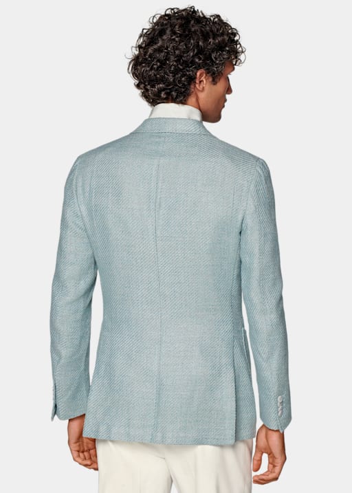 Havana 薄荷蓝合体身型西装外套