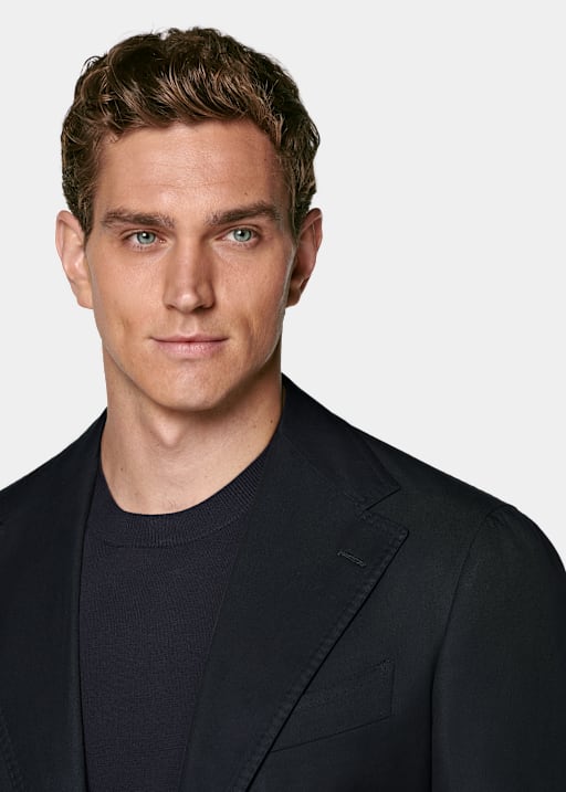 Navy Relaxed Fit Roma Suit Jacket