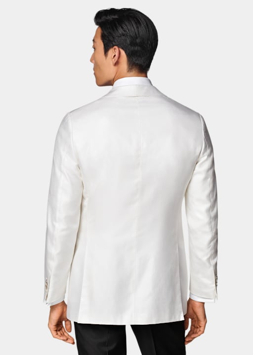 Marynarka smokingowa Havana tailored fit w odcieniu bieli