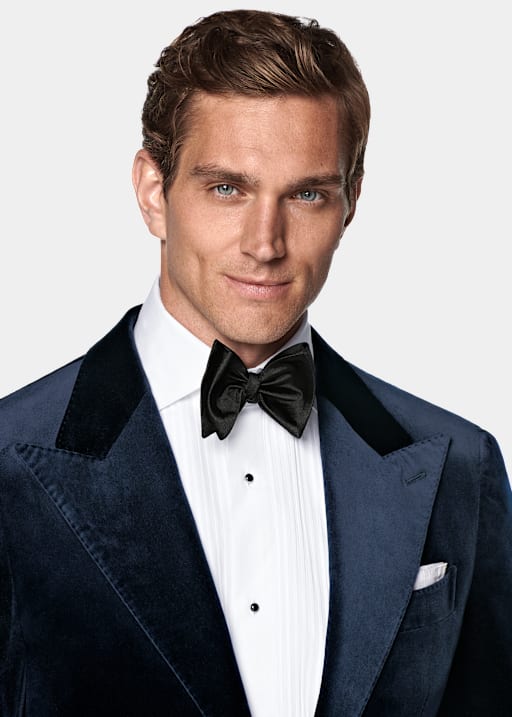 Navy Tailored Fit Havana Dinner Jacket