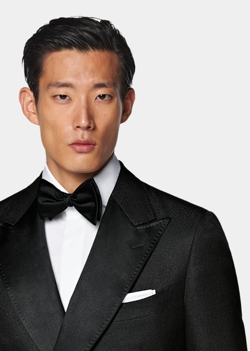 Black Tailored Fit Milano Dinner Jacket