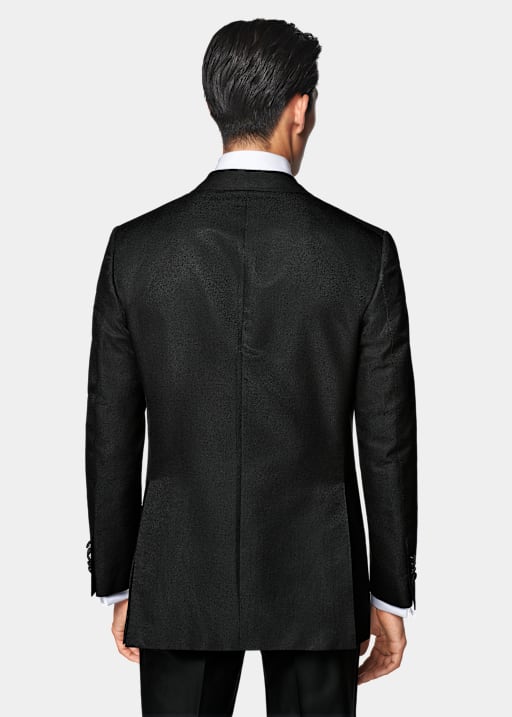Black Tailored Fit Milano Dinner Jacket
