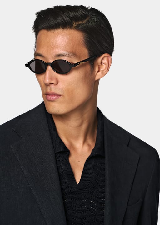 Navy Relaxed Fit Roma Suit Jacket