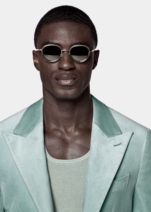 Veste de smoking Havana coupe Tailored bleu moyen