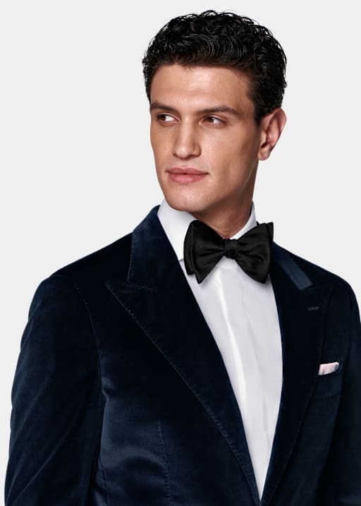 Blazer de esmoquin Havana azul marino corte Tailored