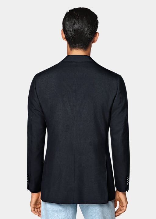 Navy Perennial Tailored Fit Havana Suit Jacket
