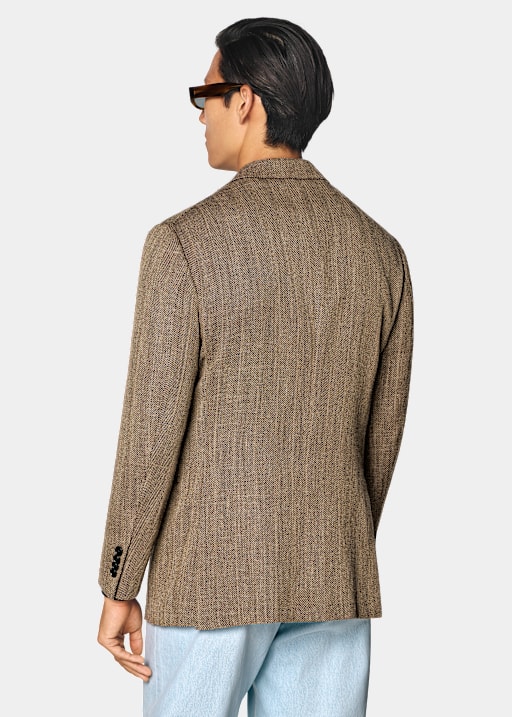 Mid Brown Relaxed Fit Roma Blazer