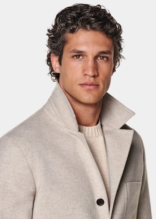 Sand Relaxed Fit Shirt-Jacket