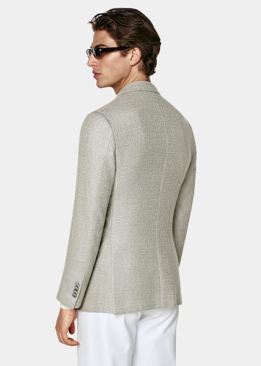 Blazer Havana verde intermedio corte Tailored
