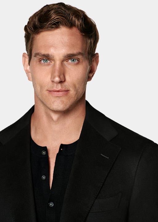 Blazer Roma negro corte Relaxed