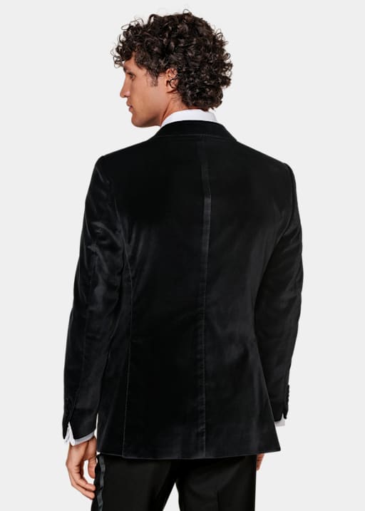 Blazer de esmoquin Lazio negro corte Tailored